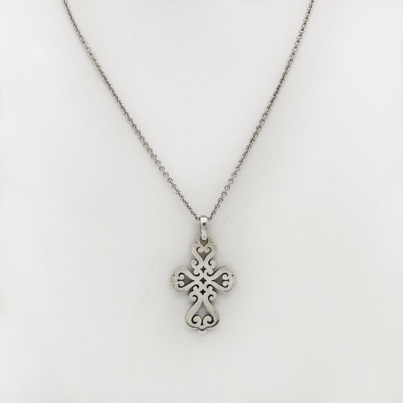 James Avery Sterling Silver Spanish Mission Cross Pendant - Picture 3 of 4